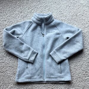 Kids Columbia Light Gray Fleece Jacket